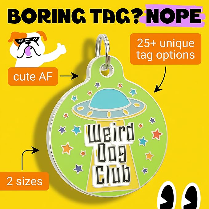 Bad Tags Personalized Dog and Cat ID Tags in 25+ Designs and 2 Sizes - Image 3