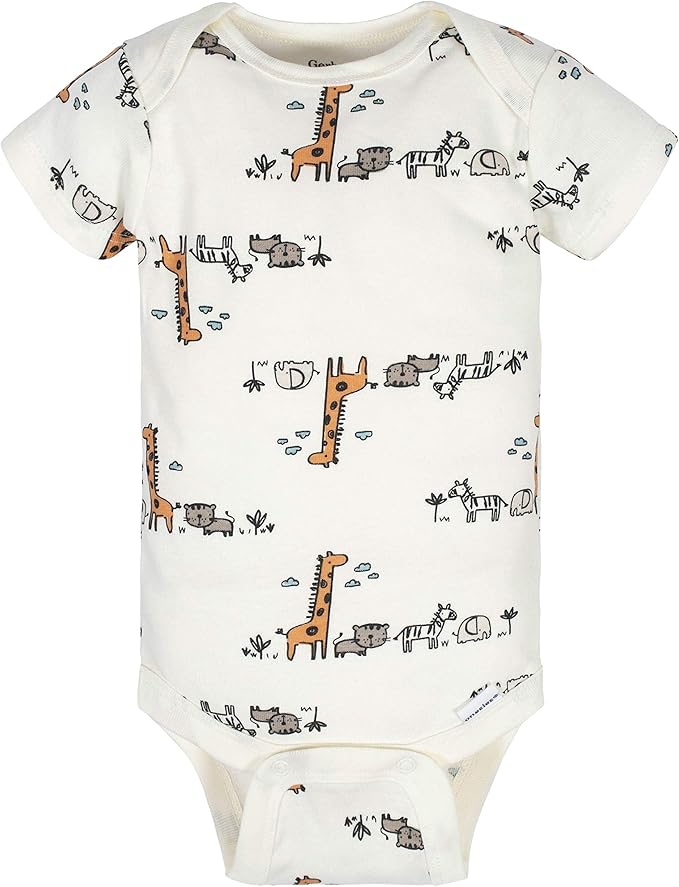 Gerber unisex-baby 8-pack Short Sleeve Onesies Bodysuits