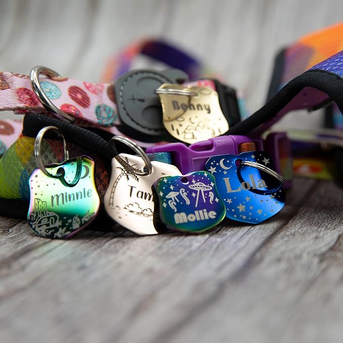 Personalized Dog Tag with 5 Lines of Custom Deep Engraved Durable Stainless - Image 3