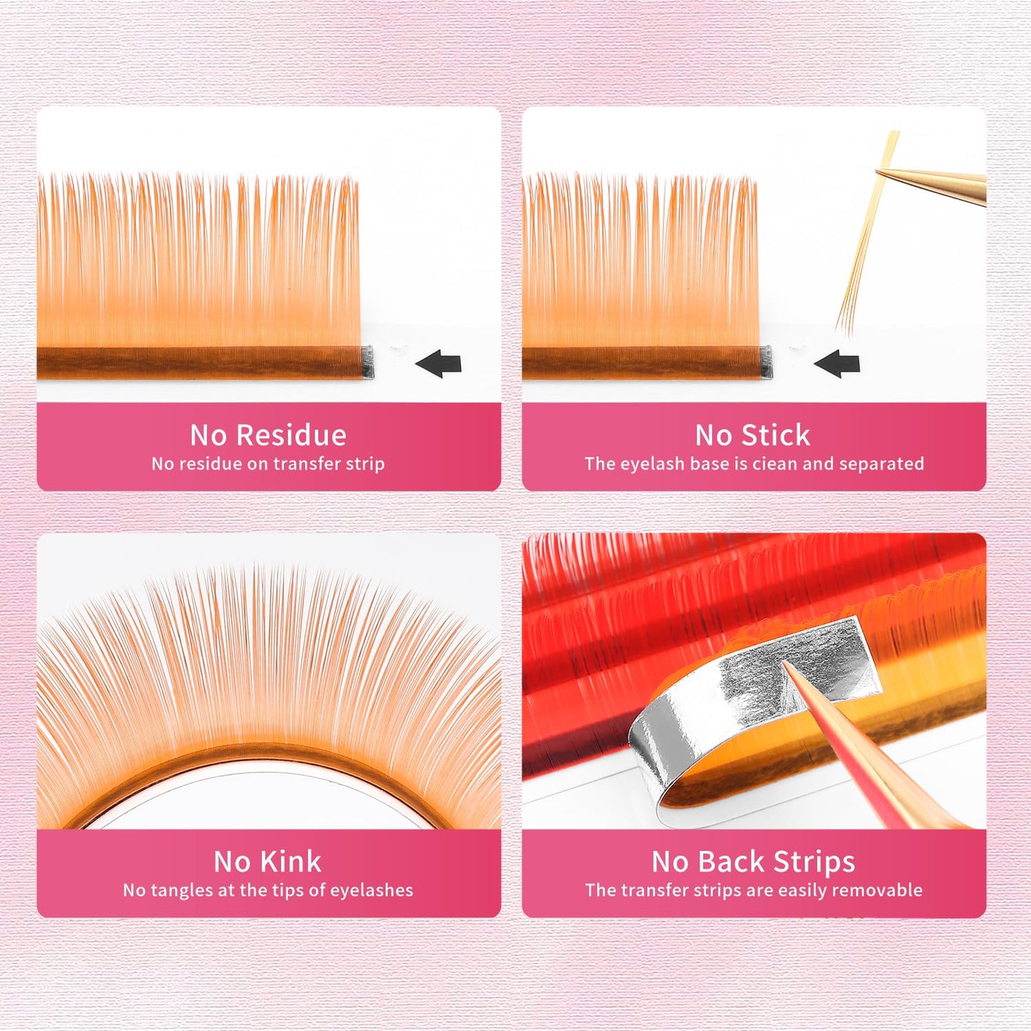 Eyelash Extensions Colored Lashes Extension 0.07 D Curl Lashes 13mm Classic Lash Extensions Soft Individual Lashes 16 Rows Natural False Eyelashes Volume Lashes Professional Use(Colored,0.07-D,13mm)