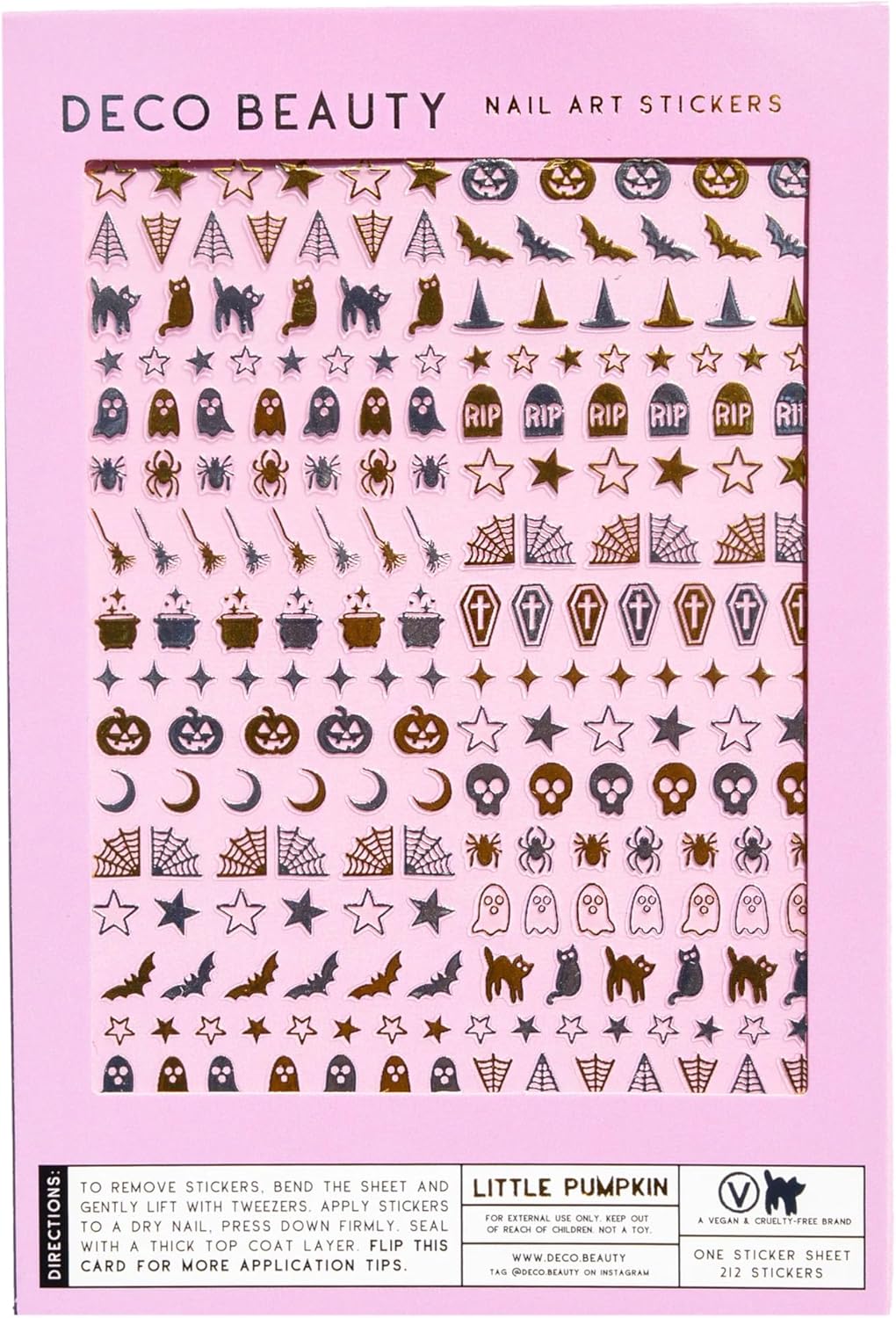 Little Pumpkin Nail Stickers - Lightweight & Easy-to-Apply Nail Art with Trendy Designs - Durable & Long-Lasting Nail Stickers for Women, Ideal for DIY Manicures & Salon-Quality Nails