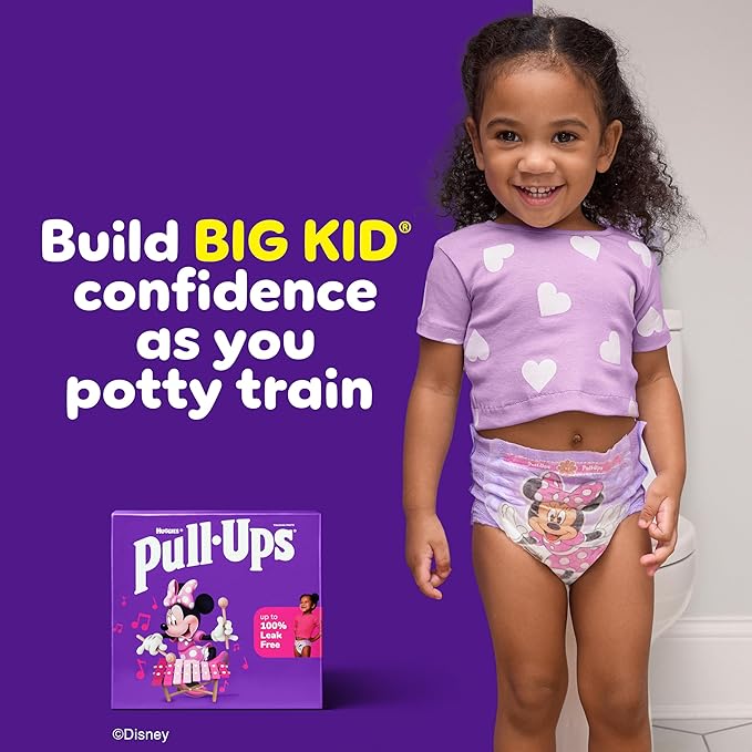 Pull-Ups Girls' Potty Training Pants, Size 2T-3T Training Underwear (16-34 lbs), 104 Count