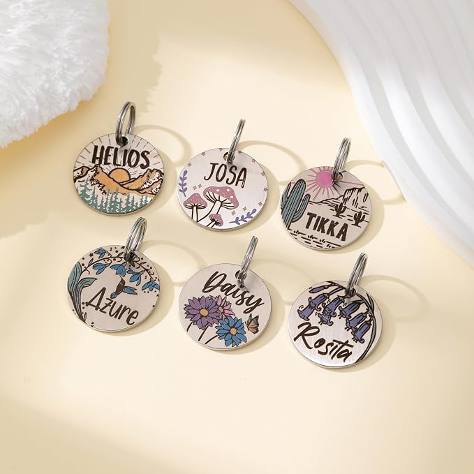 Colorful Dog Tags Personalized, Engraved Dog Tags - Image 4