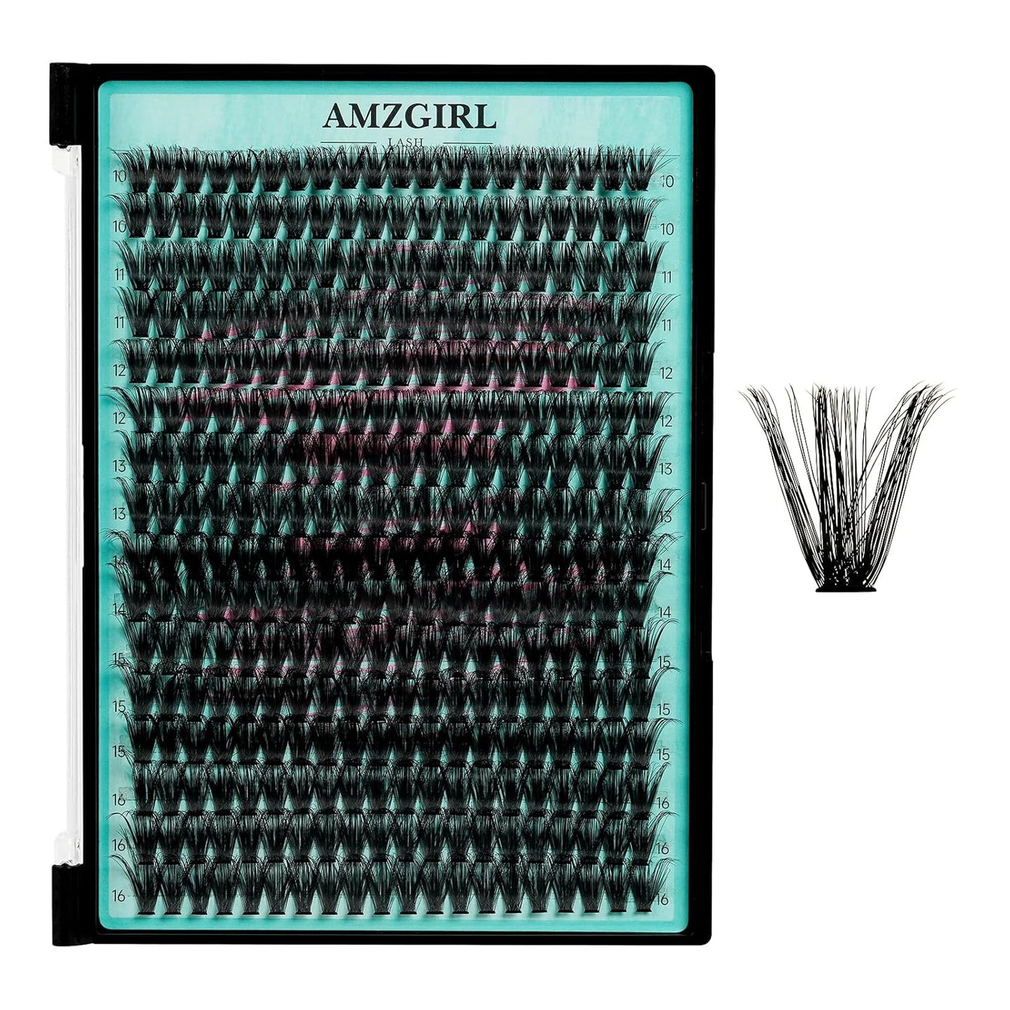 Lash Clusters 320Pcs 60D Eyelashes Cluster D Curl Individual Wispy Lashes Cluster for DIY Cluster Eyelash Extensions at Home for Beginners (Mix10-16mm)