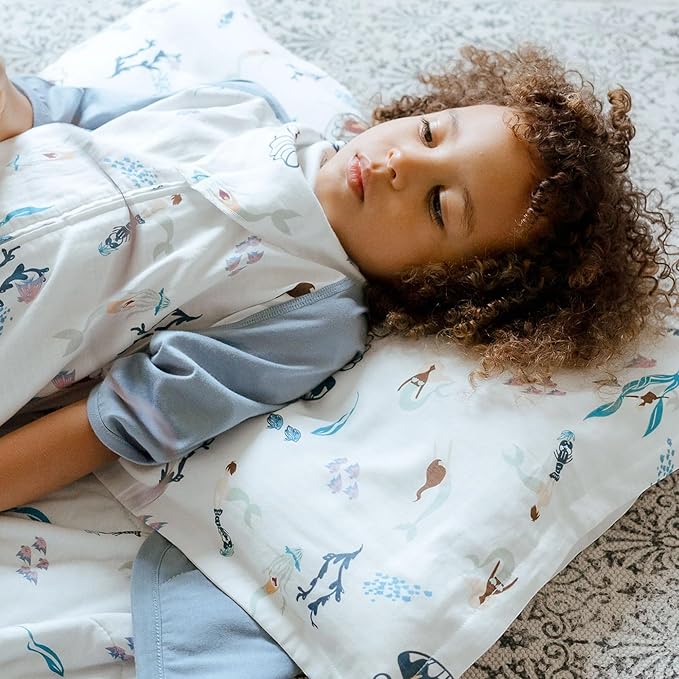 Nest Designs Toddler Pillow with Bamboo Viscose Pillowcase - Splish Splash, Medium