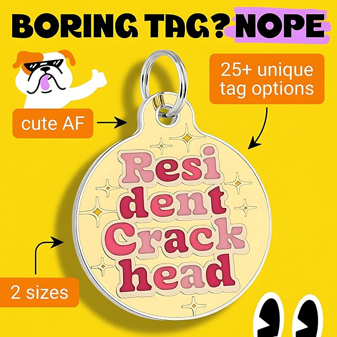 Bad Tags Personalized Dog and Cat ID Tags in 25+ Designs and 2 Sizes - Image 3