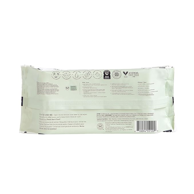 The Honest Company Clean Conscious Multi-Use Wipes Hypoallergenic and Unscented for Sensitive Baby Skin Over 99% Water Compostable Plant Based Baby Wipes Pattern Play 60 Count