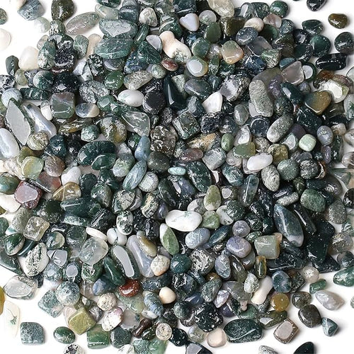 1lb Aquatic Agate Aquarium Gravel Rocks Natural Tumbled Healing Crystal Chips by YATOJUZI