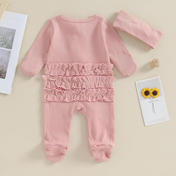 CIYCUIT Baby Girls Cactus Footies Newborn Zip Up Onesie Romper
