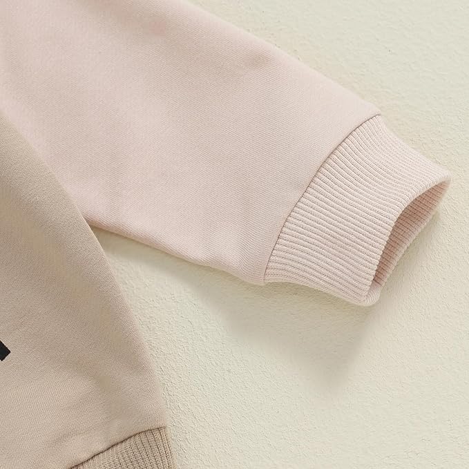 Toddler Baby Boy Fall Winter Outfit Long Sleeve Letter Print Sweatshirts and Jogger Pants Infant Boy Clothes