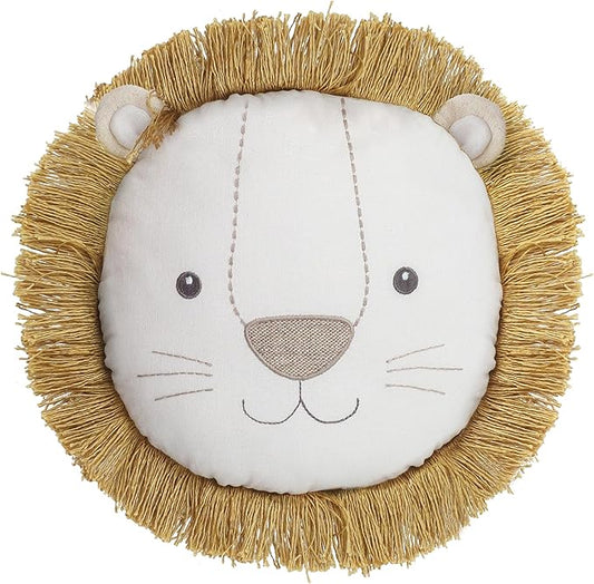 MON AMI Leopold Lion Décor Pillow – 14” |Plush Stuffed Animal Hugging Pillow, Decorative Cushion for Child’s Nursery, Bed & Cute Couch or Room Décor