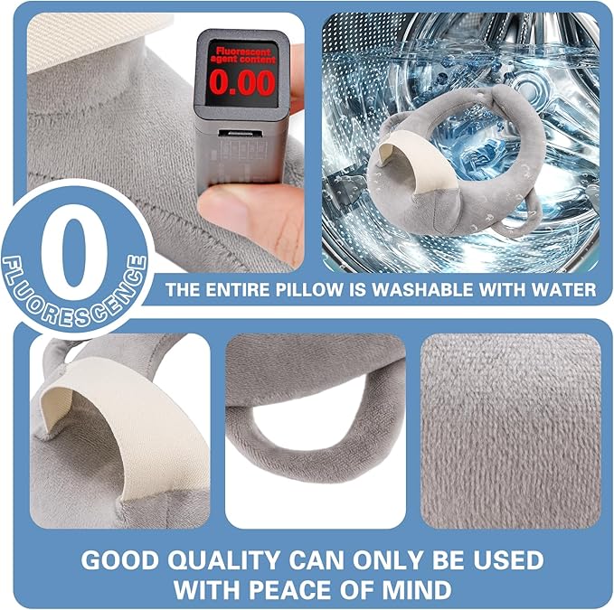 2 Pack Bottle Holder Pillow, Feeding Support Pillow for Mom Easier Nursing, Ergonomic Bottle Feeding Holder, Sore Arm & Wrist Relief (Grey)