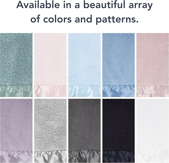 Little Giraffe Chenille Baby Blanket – 29x35” Soft Chenille with Satin Trim, Silver | Ultra-Soft, Gentle & Safe, Lightweight & Breathable for Newborns & Toddlers