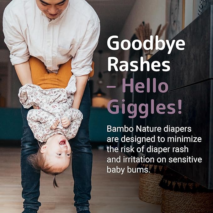 Bambo Nature Hypoallergenic Dream Baby Diapers, Premium Eco-Labeled Sustainable Diapers, Enhanced Leakage Protection, Totally Chlorine-free, Skin Friendly, and Super Absorbent - Size 4 (324 Count)