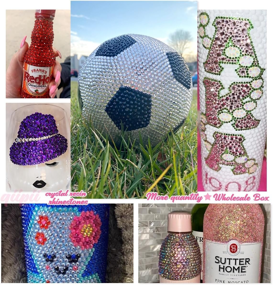 16000PCS Light Pink Crystal Resin Rhinestones for Crafting 3mm 4mm 5mm Flatback Stones Non-Hotfix Diamonds Crystals Gems Charms for Nails Face Eyes Makeup Tumblers Bottles DIY Crafts Clothes Sheos