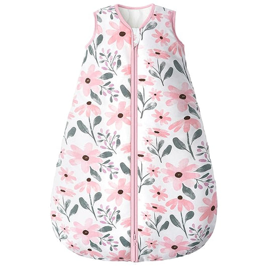 Yoofoss Baby Sleep Sack 12-18 Months, TOG 2.5 Baby Wearable Blanket with 2-Way Zipper, 100% Organic Cotton Fabric Winter Newborn Sleeping sack, Warm Soft Comfy(Large)