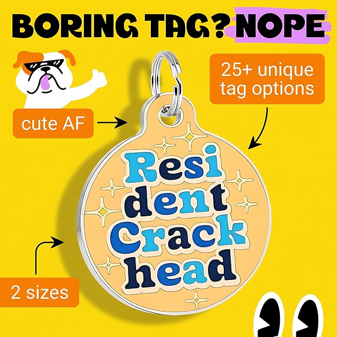 Bad Tags Personalized Dog and Cat ID Tags in 25+ Designs and 2 Sizes - Image 3