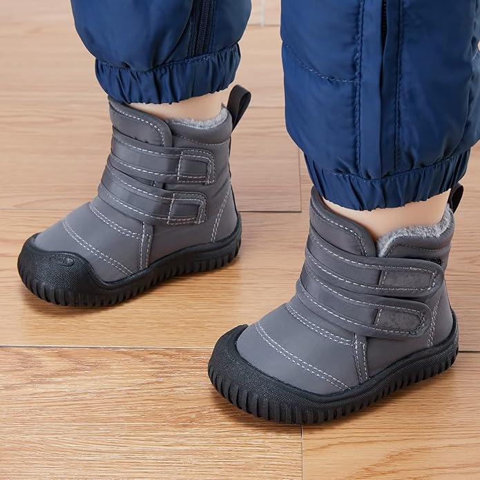 BMCiTYBM Toddler Baby Snow Boots Winter Shoes Boys Girls Cold Weather Baby Faux Fur Shoes
