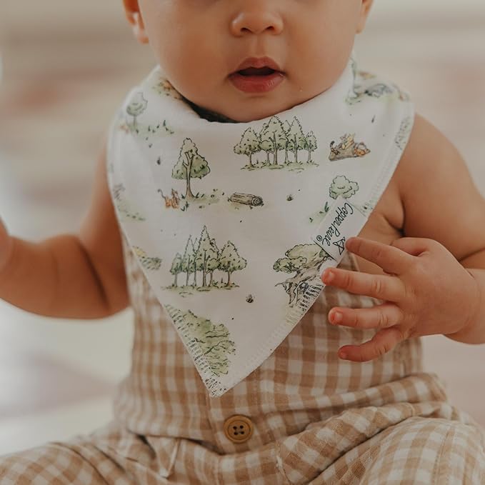 Copper Pearl Baby Bandana Drool Bibs for Drooling and Teething 6 Pack Gift Set Winnie The Pooh