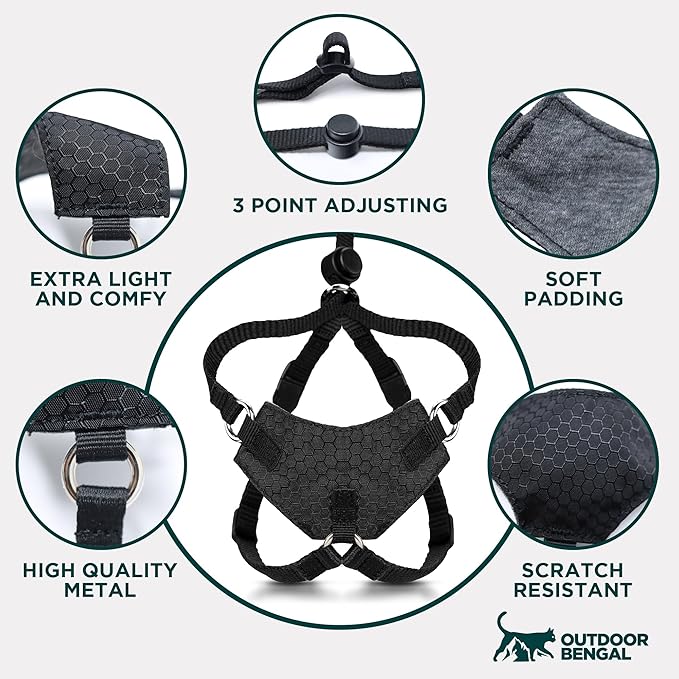 Houdini™ Escape Proof Kitten Harness and Leash Set by OutdoorBengal – Red - Image 8