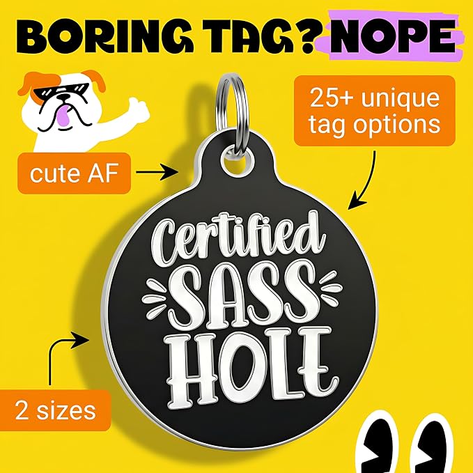 Bad Tags Personalized Dog and Cat ID Tags in 25+ Designs and 2 Sizes - Image 3