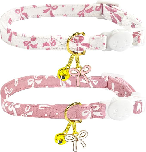 2 Pack Cotton Breakaway Cat Collars Set by Unknown