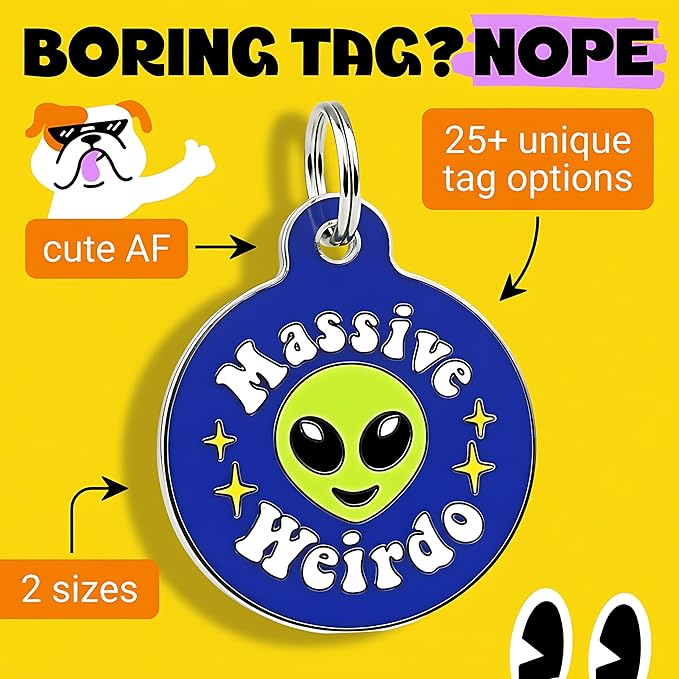 Bad Tags Personalized Dog and Cat ID Tags in 25+ Designs and 2 Sizes - Image 3