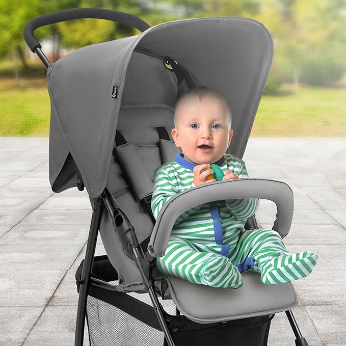 hauck Lightweight and Compact Travel Baby/Toddler Foldable Stroller, Sport, Grey