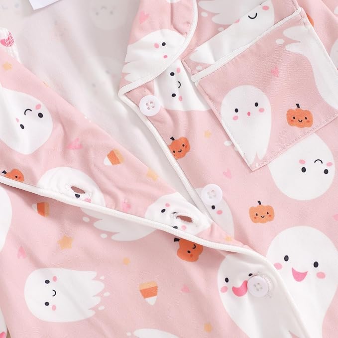 Balaflyie Baby Girl Button Down Pajamas Romper One-Piece Jumpsuit Long Sleeve Sleeper Infant Sleepwear