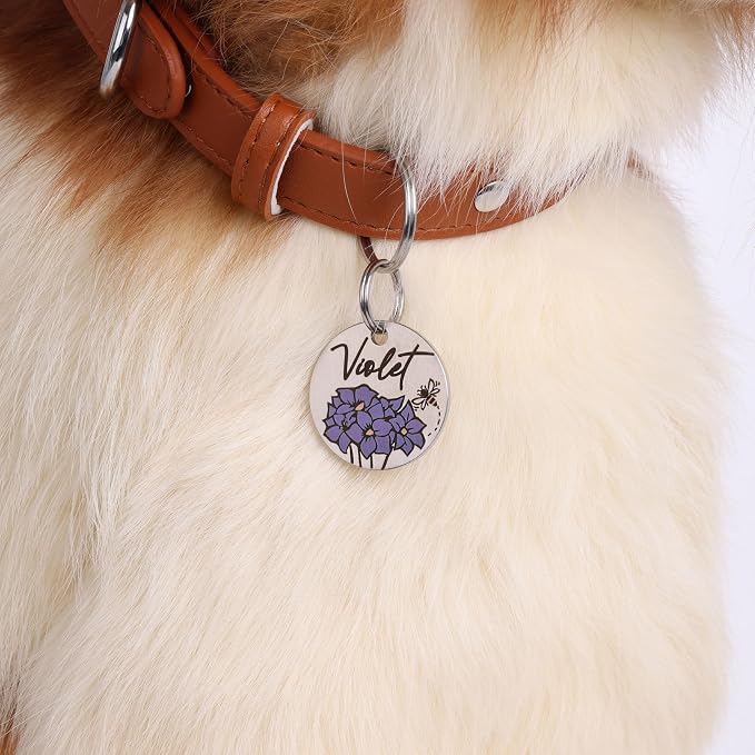 MYXGY Colorful Dog Tags Personalized, Engraved Dog Tags - Image 2
