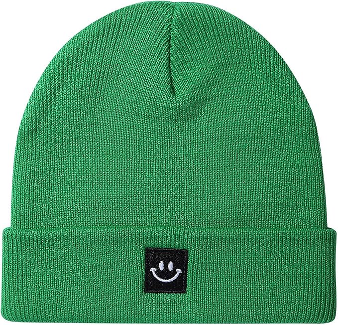 Baby Beanie Knit Ski Hat with Cute Face for Girls Boys 0-7 Years
