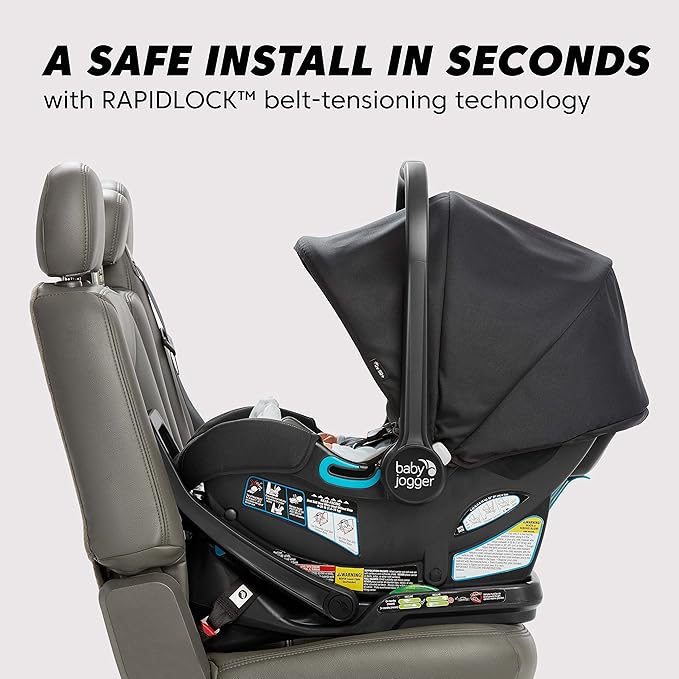 Baby Jogger City Go 2 Infant Car Seat, Pike Exclusive Includes Leatherette Handlebar and Premium Fabrics for a Safe and Comfortable Ride from Day One