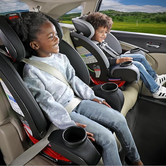 Britax One4Life Convertible Car Seat, 10 Years of Use from 5 to 120 Pounds, Converts from Rear-Facing Infant Car Seat to Forward-Facing Booster Seat, Machine-Washable Fabric, Jade Onyx