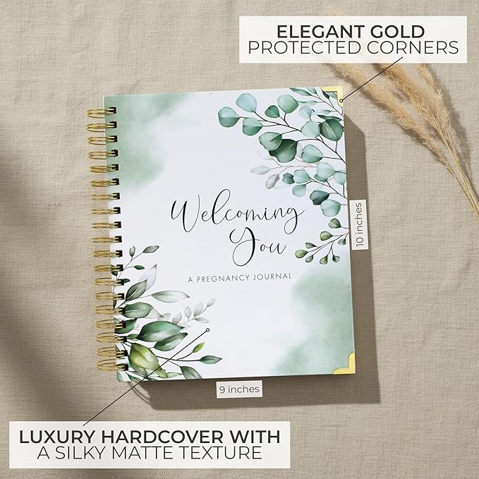 Pregnancy Journal and Memory Book with Stickers and Keepsake Pocket - Lovely Must Have Gift for First Time Moms to Be - The Perfect Planner to Track Your Little Ones Life-Changing Journey