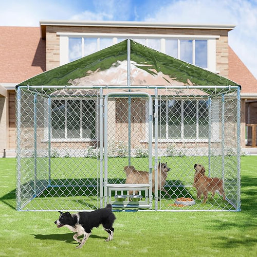 10×10×7 FT Outdoor Dog Kennel - Image 2