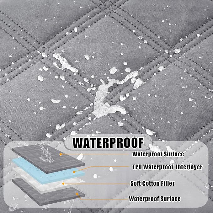 Smiry Waterproof Dog Bed Cover Blanket 40x70, Soft Reversible Pet Blanket - Image 2