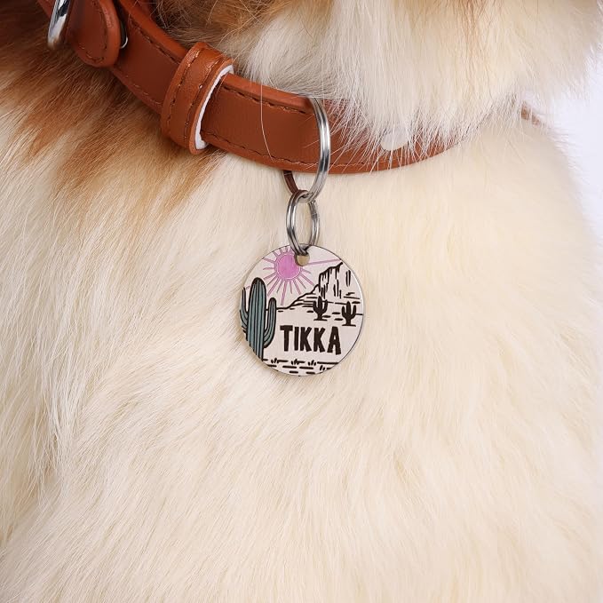 MYXGY Colorful Dog Tags Personalized, Engraved Dog Tags - Image 2