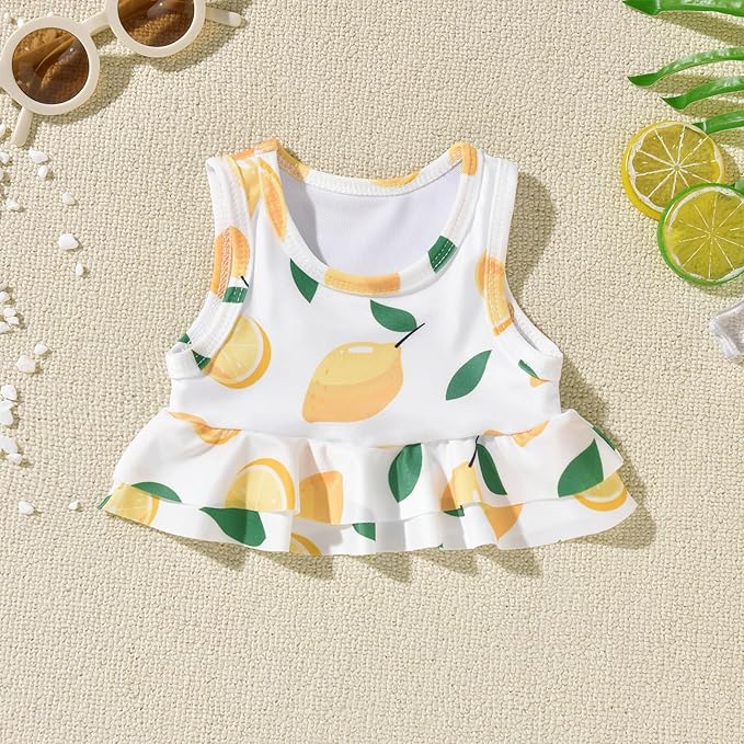 Aalizzwell Toddler Baby Girl Bathing Suit Two Piece Swimsuit Bikini Beach Wear