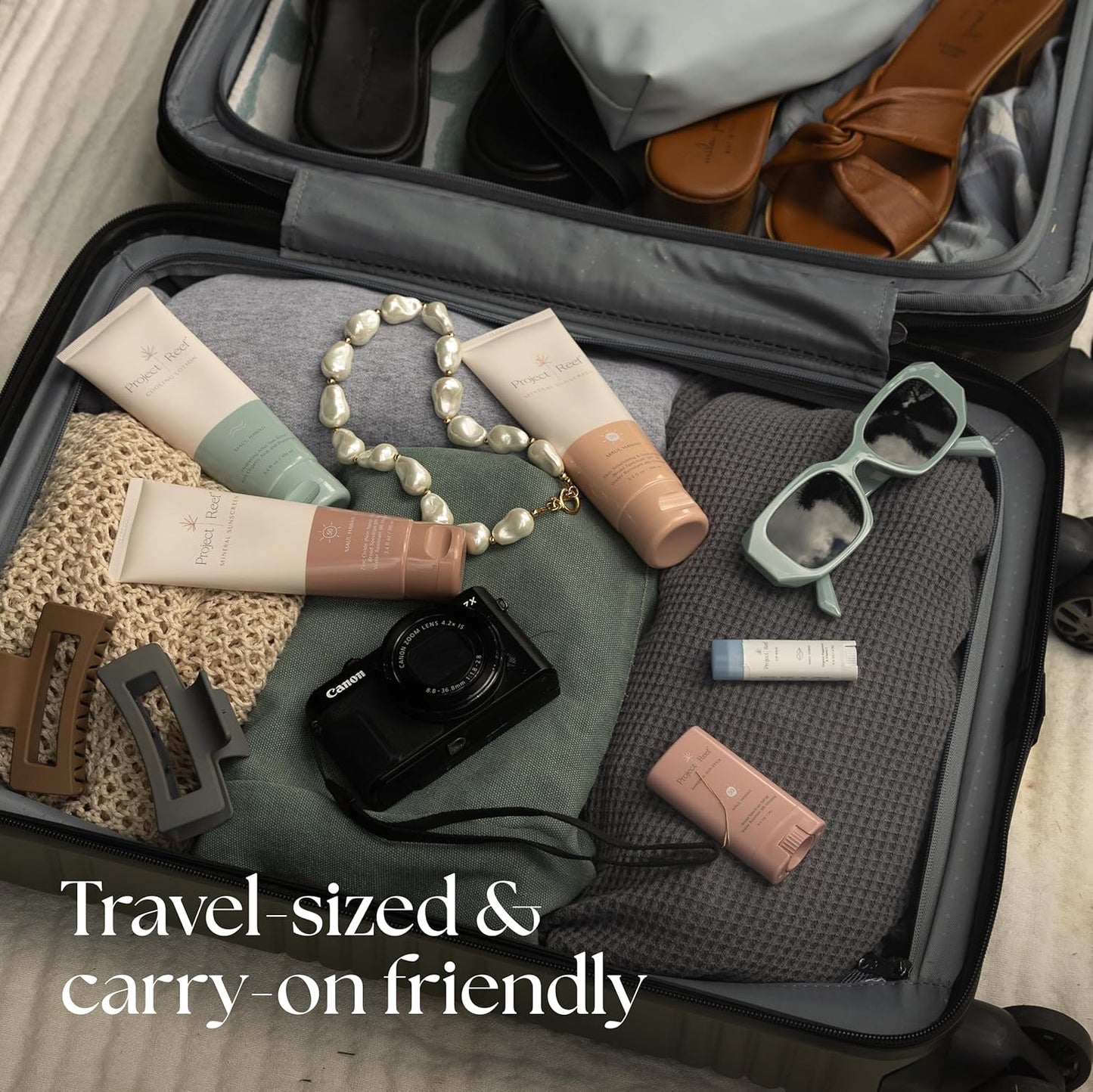 SPF 50 Mineral Sunscreen - Reef Friendly, Ocean Safe, Vegan Sunscreen Lotion for All Ages, No White Residue, Water-Resistant, 3.4 fl oz