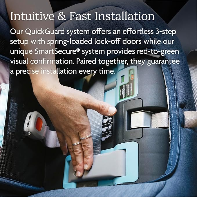 UPPAbaby Rove Convertible Car Seat - 2-in-1 Rear + Forward Facing - Quick + Secure 3-Step Install - Intuitive Safety Technology + Comfort Features - Cup Holder Included - Jake (Black Mélange)