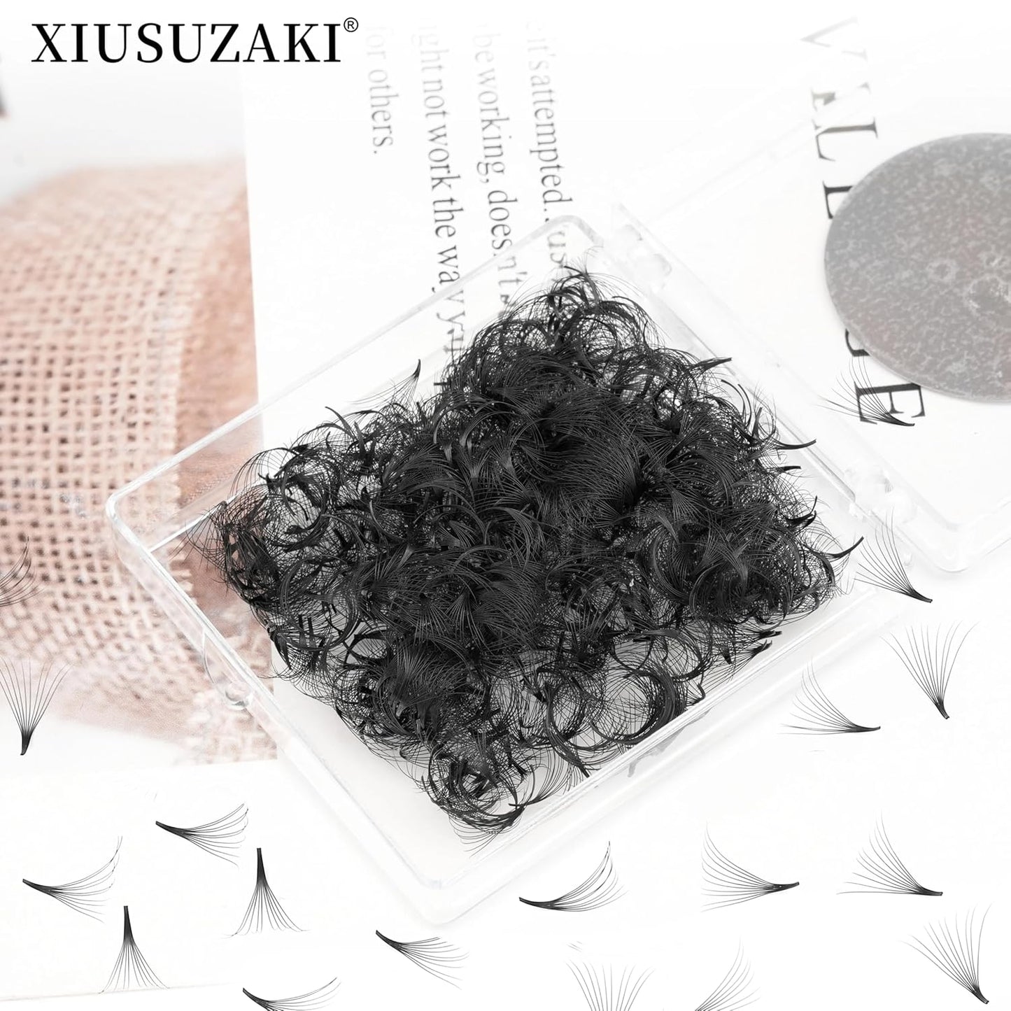 Premade 600 Fans Lash Extensions - 10D, 0.07 Thickness, D Curl, 15mm Fluffy Soft
