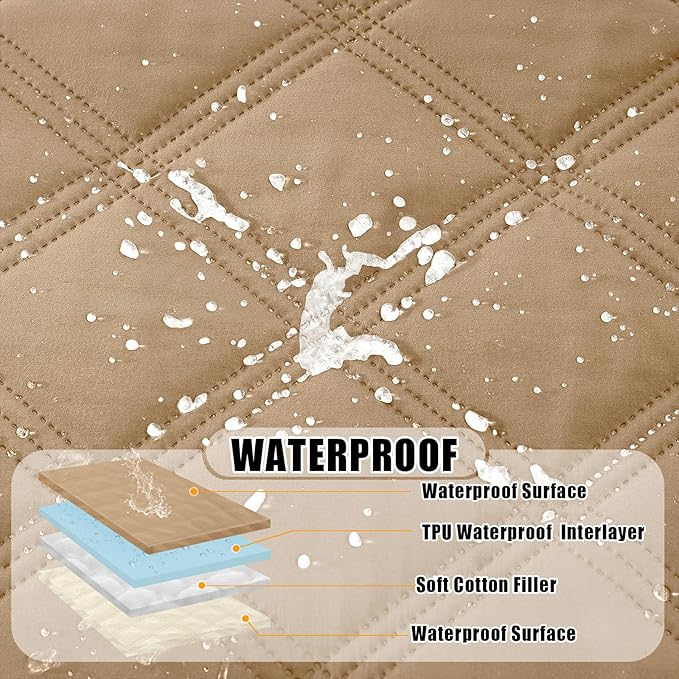 Smiry Waterproof Dog Bed Cover Blanket 68x82, Soft Reversible Pet Blanket - Image 2