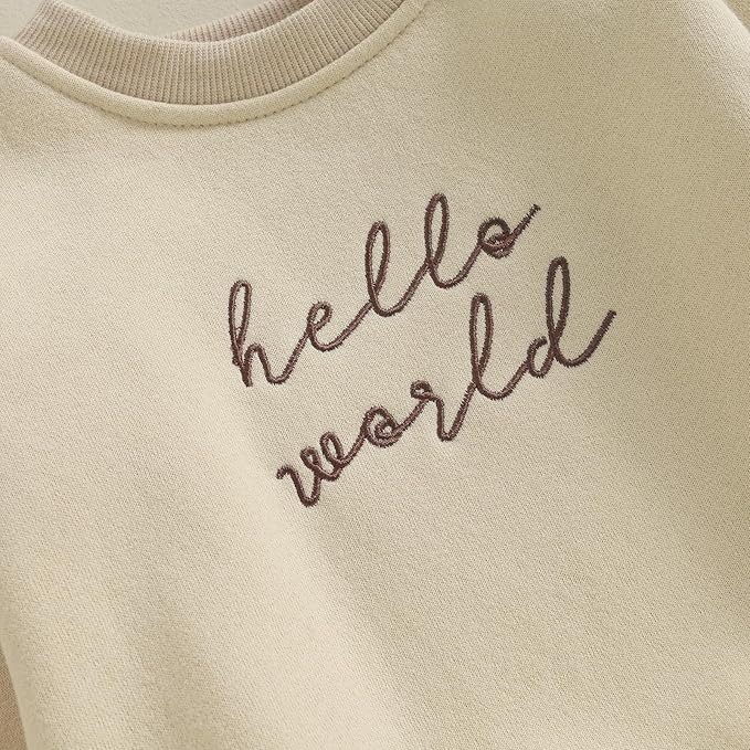 VISGOGO Newborn Infant Baby Boy Girls Oversized Romper Little Dude Sweater Onesie Coming Home Outfit Neutral Clothes