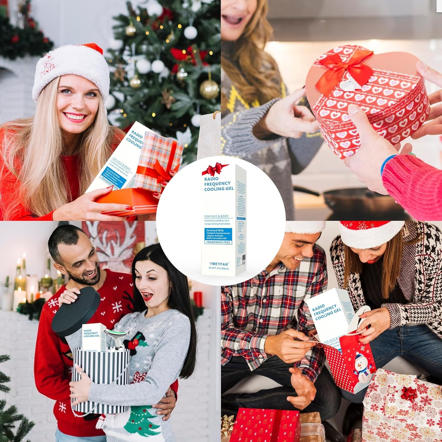 Conductive Gel for Microcurrent, Radio Frequency Gel Primer for RF Facial Machine, Fragrance-Free, Hypoallergenic, Rich in Hyaluronic Acid, Ceramide, Instantly Soothing Skin, Long-Lasting Hydrating