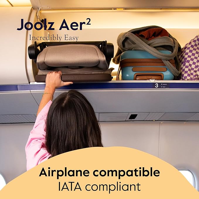 Joolz Aer2 Lightweight Travel Stroller for Baby & Toddler – Ultra-Compact One-Hand Foldable Stroller, Reclining Seat, UPF 50+ Canopy, Adjustable Leg Rest, Carry-On & Airplane Approved (Forest Green)