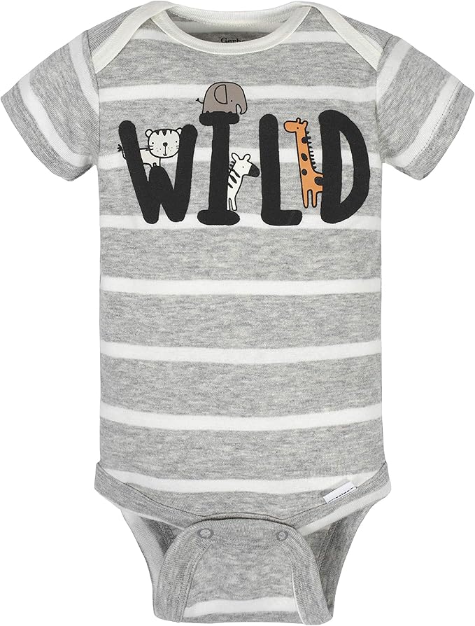 Gerber unisex-baby 8-pack Short Sleeve Onesies Bodysuits