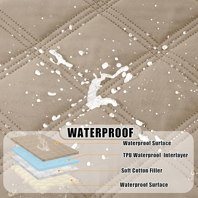 Smiry Waterproof Dog Bed Cover Blanket 68x82, Soft Reversible Pet Blanket - Image 2