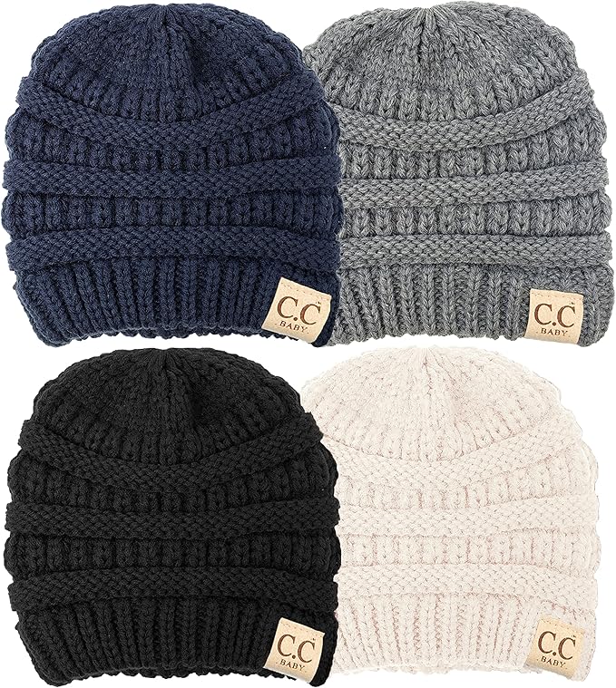 Funky Junque Baby Winter Hat – Cute Newborn Hats, Cozy Warm Infant Beanie, Soft Knit Stocking Stuffer for Babies 0–12 Months