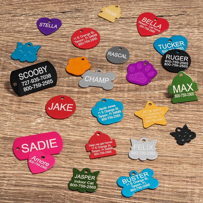 Providence Engraving Pet ID Tags in 8 Shapes, 9 Colors, and Two Sizes - Image 4