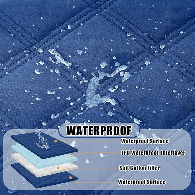 Smiry Waterproof Dog Bed Cover Blanket 68x82, Soft Reversible Pet Blanket - Image 2